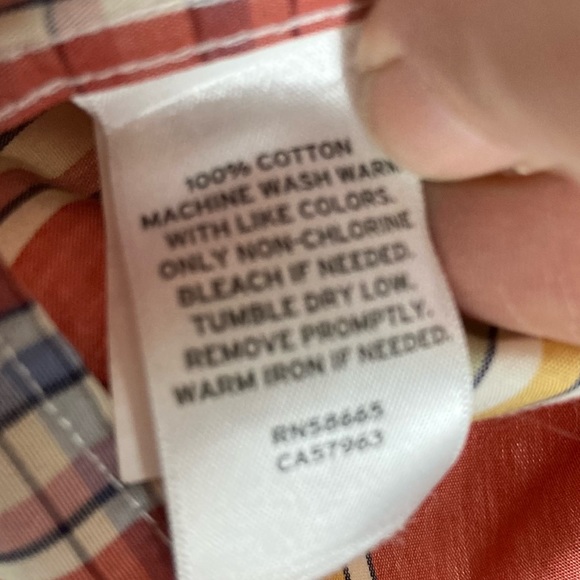 Nordstrom long sleeve plaid button down shirt men's XXL regular fit wrinkle free - Picture 10 of 12